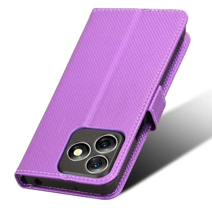 For Ulefone Note 18 Ultra Case PU Leather Diamond Texture Protective Phone Cover