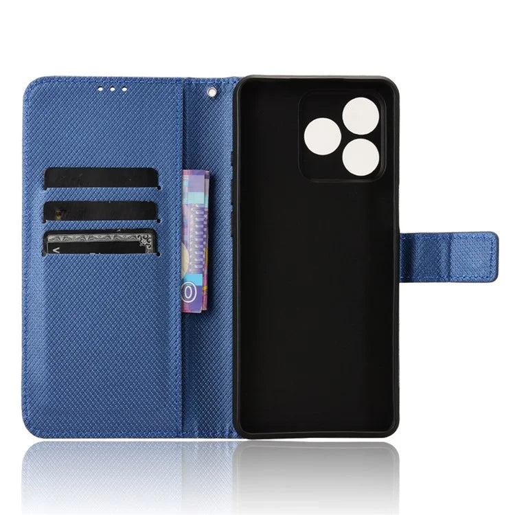 For Ulefone Note 18 Ultra Case PU Leather Diamond Texture Protective Phone Cover