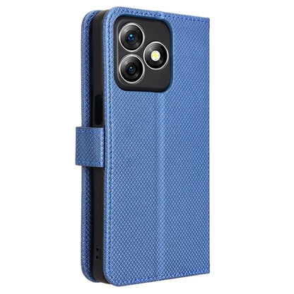 For Ulefone Note 18 Ultra Case PU Leather Diamond Texture Protective Phone Cover