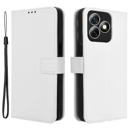 For Ulefone Note 18 Ultra Case PU Leather Diamond Texture Protective Phone Cover