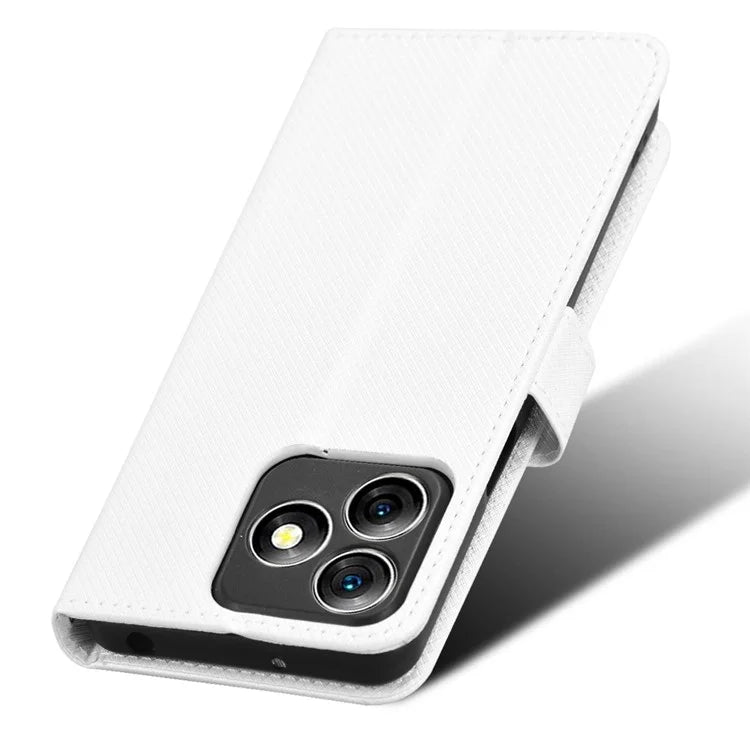 For Ulefone Note 18 Ultra Case PU Leather Diamond Texture Protective Phone Cover