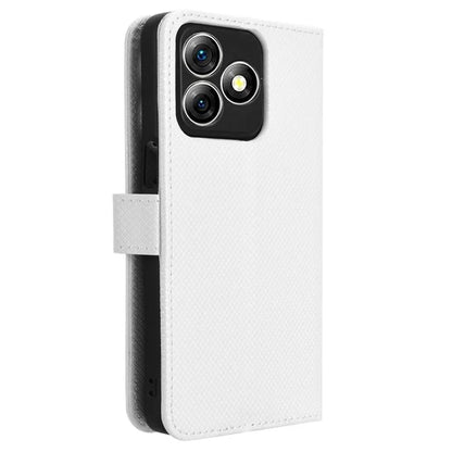 For Ulefone Note 18 Ultra Case PU Leather Diamond Texture Protective Phone Cover