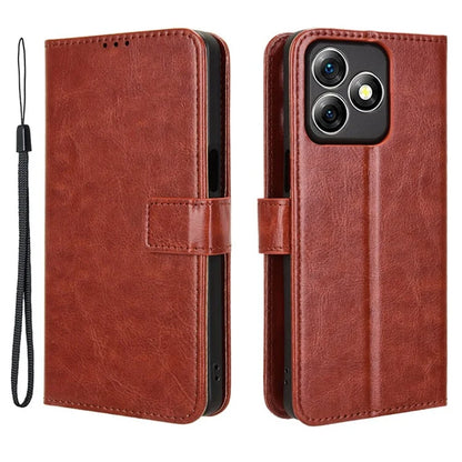 For Ulefone Note 18 Ultra Leather Phone Case Wallet Crazy Horse Texture