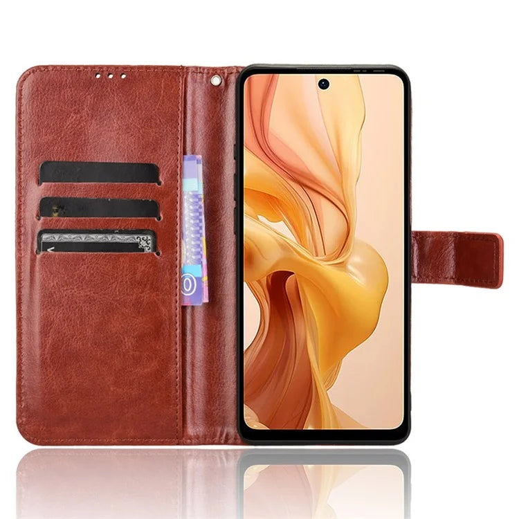 For Ulefone Note 18 Ultra Leather Phone Case Wallet Crazy Horse Texture