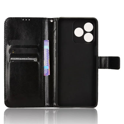 For Ulefone Note 18 Ultra Leather Phone Case Wallet Crazy Horse Texture