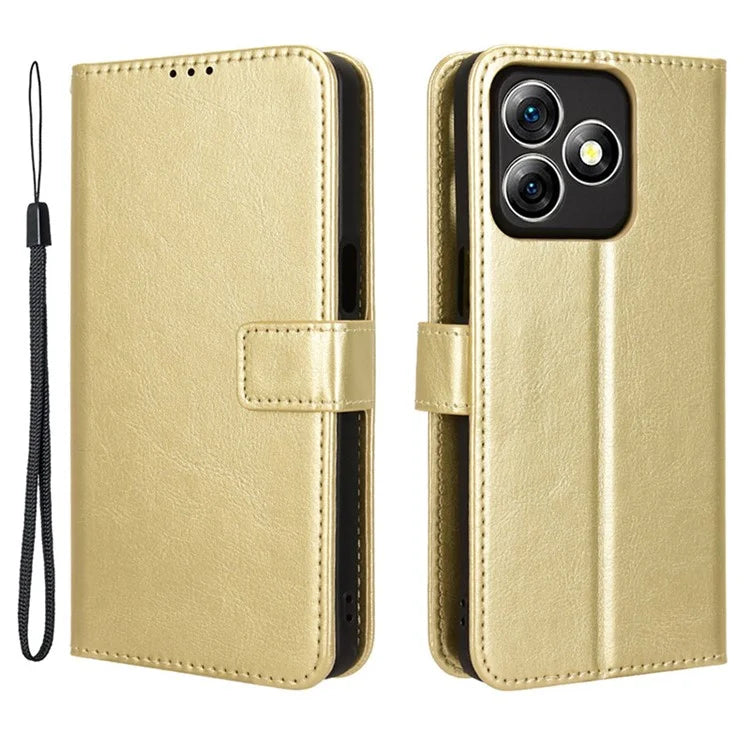 For Ulefone Note 18 Ultra Leather Phone Case Wallet Crazy Horse Texture