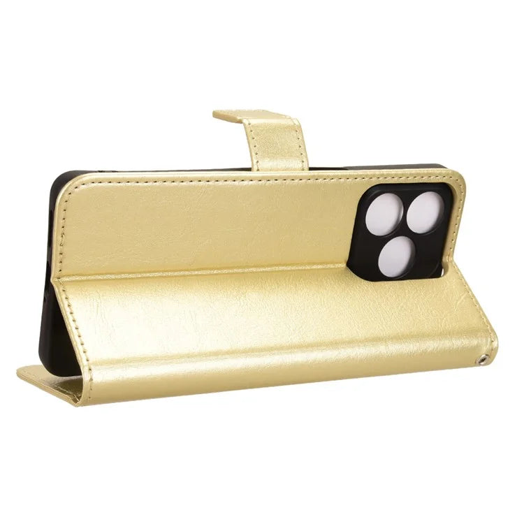 For Ulefone Note 18 Ultra Leather Phone Case Wallet Crazy Horse Texture
