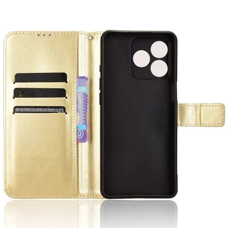 For Ulefone Note 18 Ultra Leather Phone Case Wallet Crazy Horse Texture