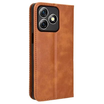 For Ulefone Note 18 Ultra Case Retro PU Leather Wallet Phone Cover Stand