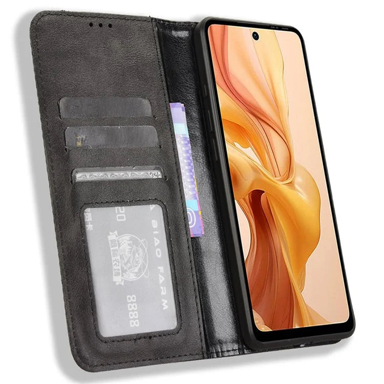 For Ulefone Note 18 Ultra Case Retro PU Leather Wallet Phone Cover Stand