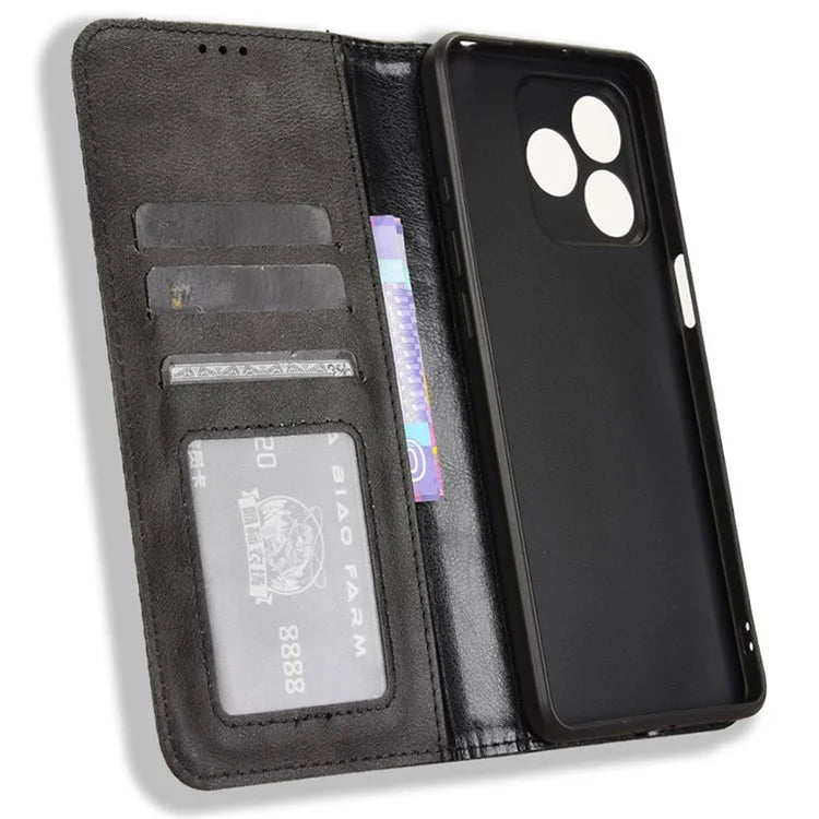 For Ulefone Note 18 Ultra Case Retro PU Leather Wallet Phone Cover Stand