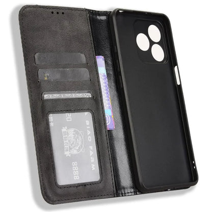 For Ulefone Note 18 Ultra Case Retro PU Leather Wallet Phone Cover Stand