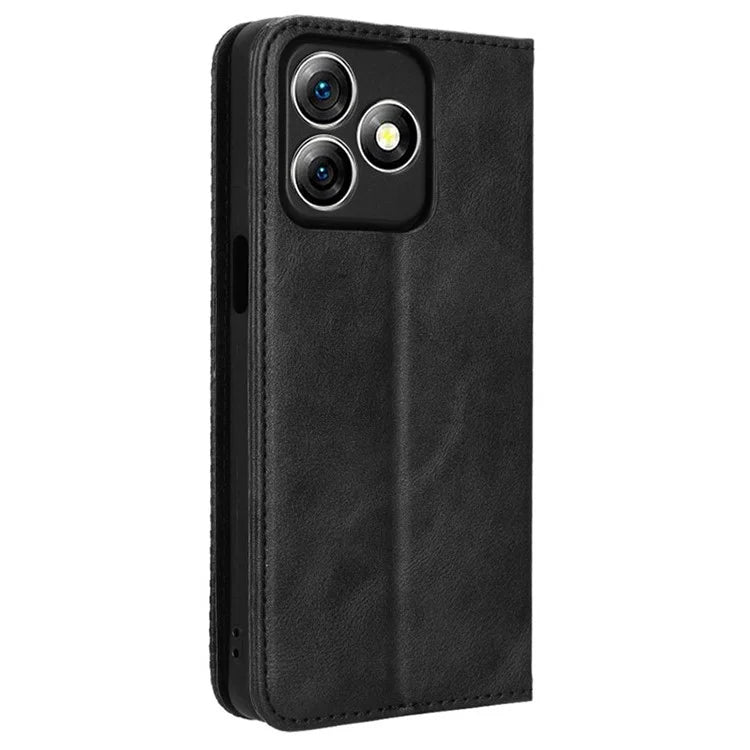 For Ulefone Note 18 Ultra Case Retro PU Leather Wallet Phone Cover Stand