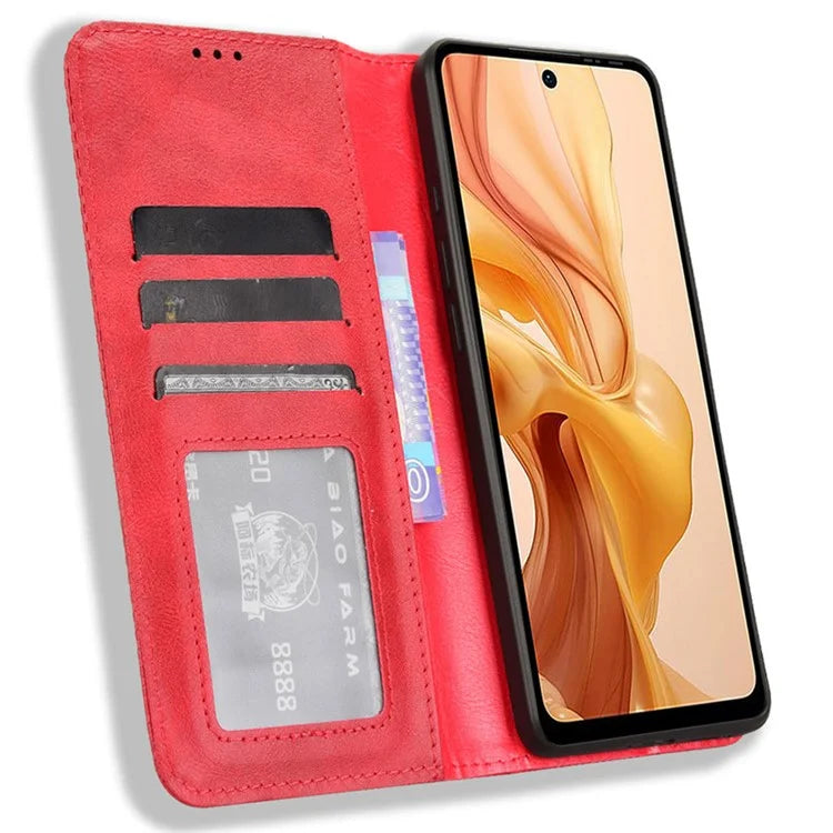 For Ulefone Note 18 Ultra Case Retro PU Leather Wallet Phone Cover Stand