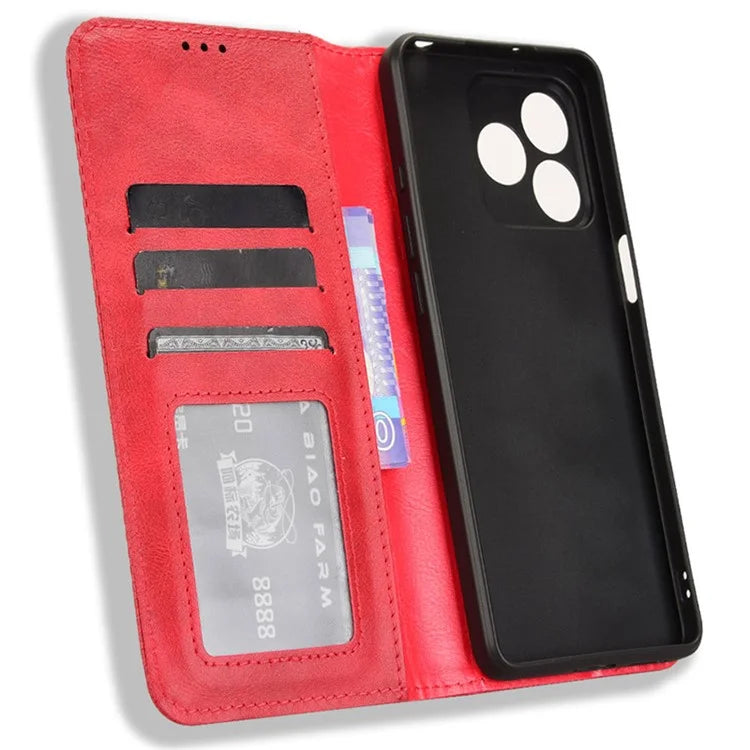 For Ulefone Note 18 Ultra Case Retro PU Leather Wallet Phone Cover Stand