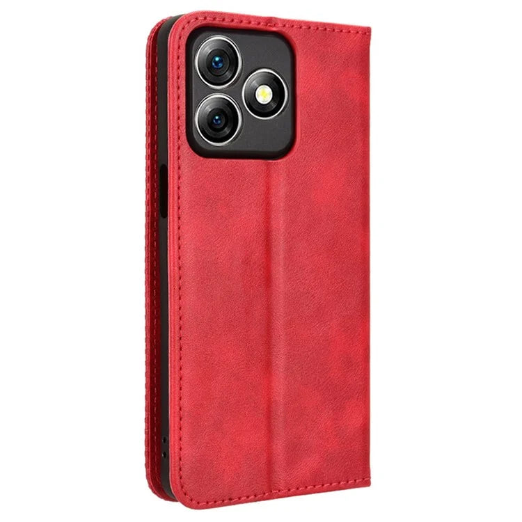 For Ulefone Note 18 Ultra Case Retro PU Leather Wallet Phone Cover Stand