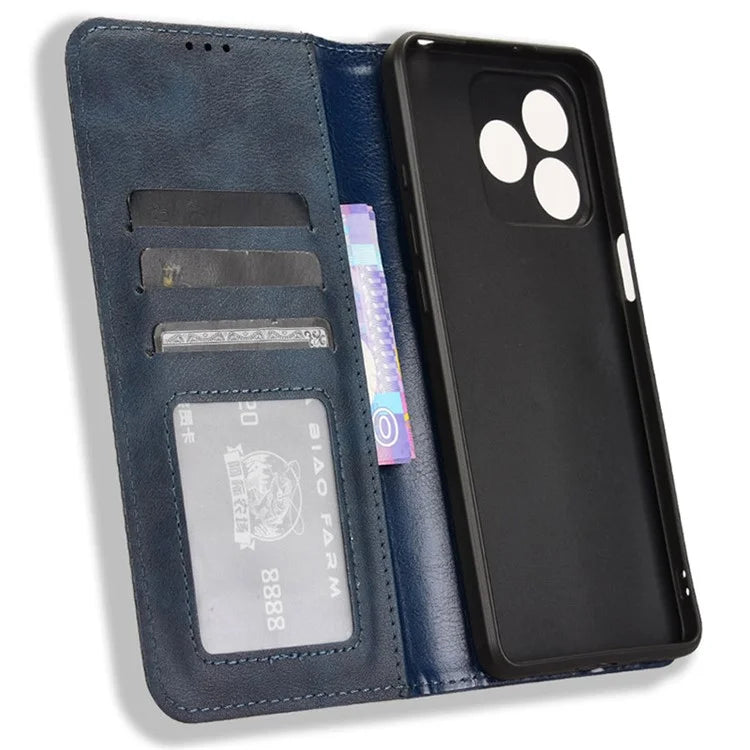 For Ulefone Note 18 Ultra Case Retro PU Leather Wallet Phone Cover Stand