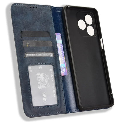 For Ulefone Note 18 Ultra Case Retro PU Leather Wallet Phone Cover Stand
