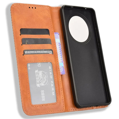 For OPPO Reno12 F 5G / Oppo F27 5G Case Retro PU Leather Wallet Phone Cover Stand