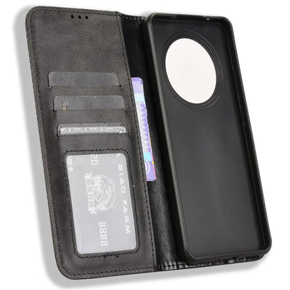 For OPPO Reno12 F 5G / Oppo F27 5G Case Retro PU Leather Wallet Phone Cover Stand