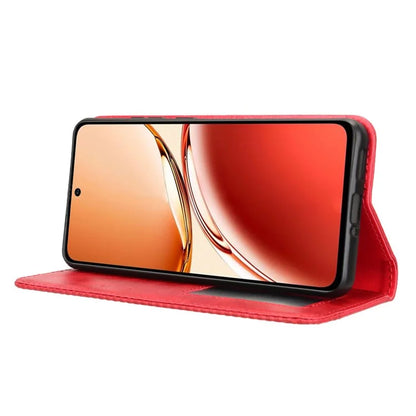 For OPPO Reno12 F 5G / Oppo F27 5G Case Retro PU Leather Wallet Phone Cover Stand