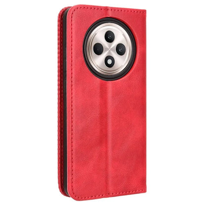 For OPPO Reno12 F 5G / Oppo F27 5G Case Retro PU Leather Wallet Phone Cover Stand
