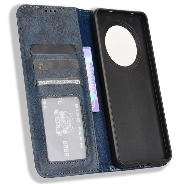 For OPPO Reno12 F 5G / Oppo F27 5G Case Retro PU Leather Wallet Phone Cover Stand