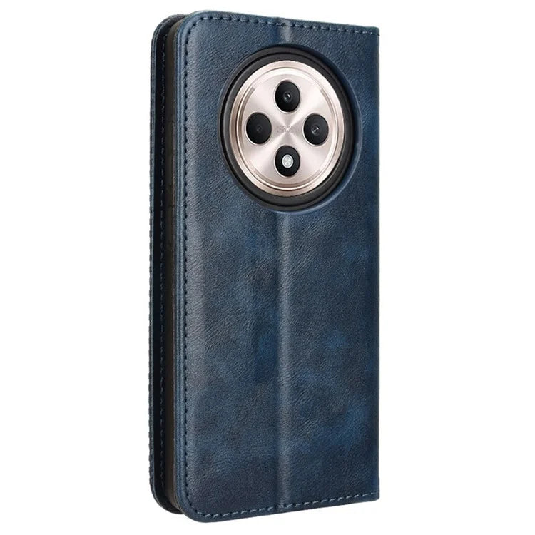 For OPPO Reno12 F 5G / Oppo F27 5G Case Retro PU Leather Wallet Phone Cover Stand