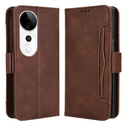 For vivo S19 Pro 5G  /  V40 5G Case Multiple Card Slots Leather Stand Phone Cover
