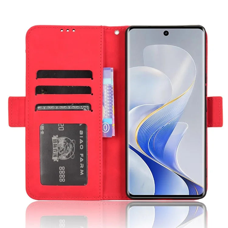 For vivo S19 Pro 5G  /  V40 5G Case Multiple Card Slots Leather Stand Phone Cover