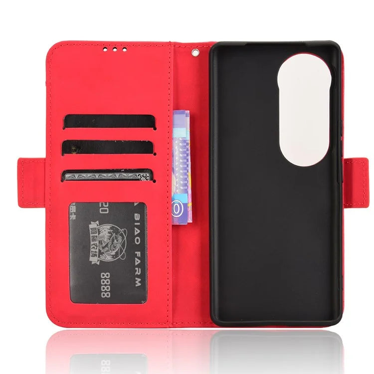 For vivo S19 Pro 5G  /  V40 5G Case Multiple Card Slots Leather Stand Phone Cover