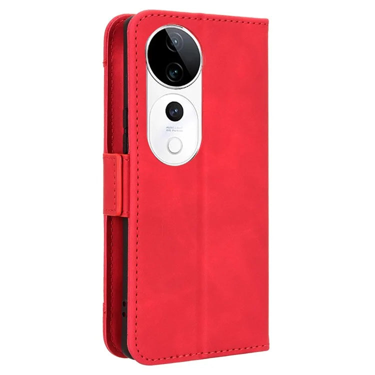 For vivo S19 Pro 5G  /  V40 5G Case Multiple Card Slots Leather Stand Phone Cover