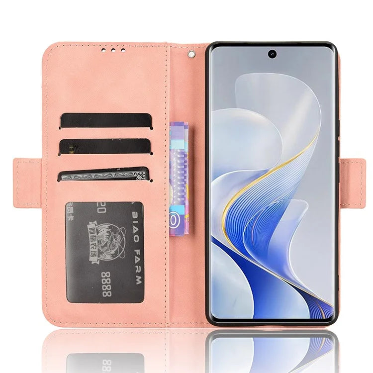 For vivo S19 Pro 5G  /  V40 5G Case Multiple Card Slots Leather Stand Phone Cover