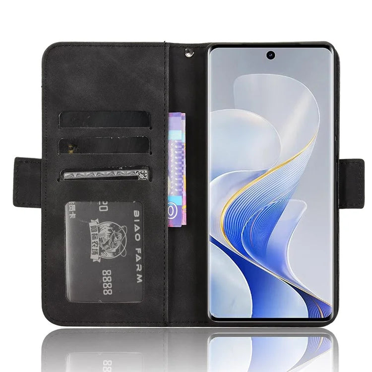 For vivo S19 Pro 5G  /  V40 5G Case Multiple Card Slots Leather Stand Phone Cover