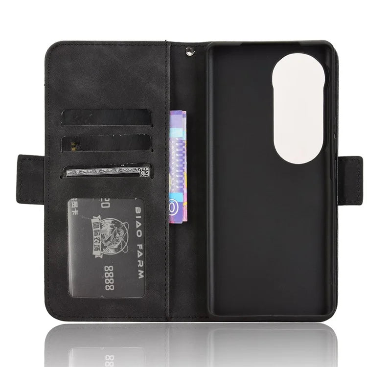 For vivo S19 Pro 5G  /  V40 5G Case Multiple Card Slots Leather Stand Phone Cover