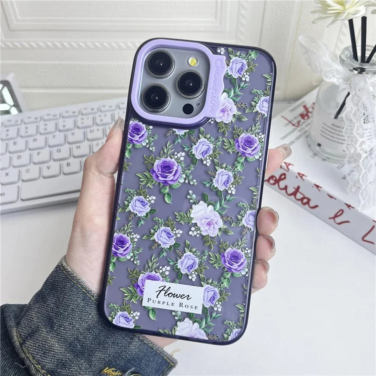 For iPhone 14 Pro Max Case Pattern PC + TPU Shockproof Protective Phone Cover