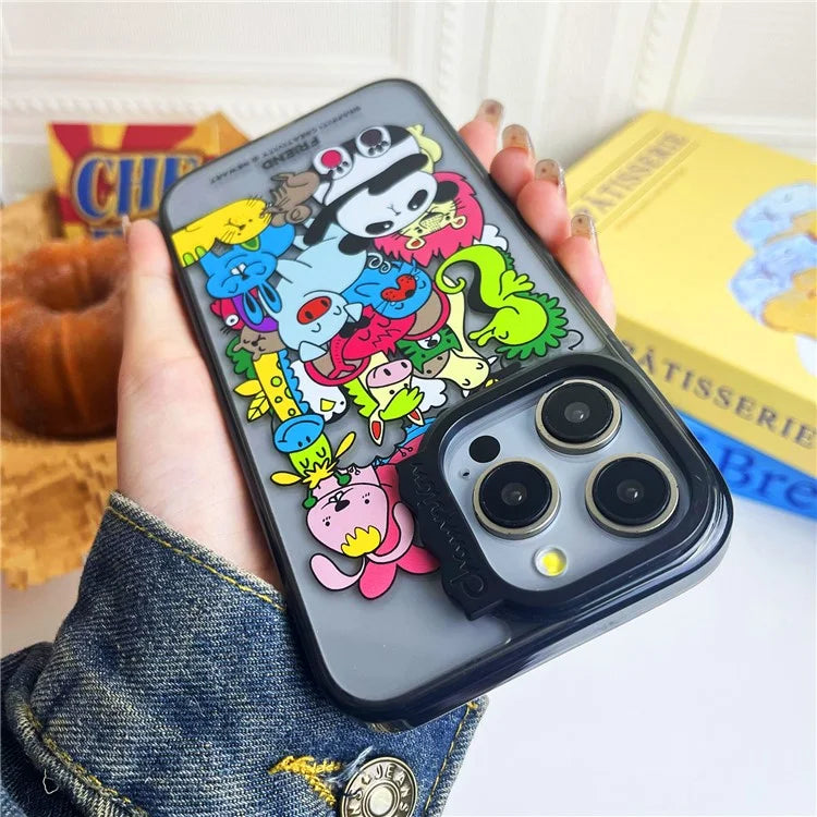 For iPhone 14 Pro Max Case Pattern PC + TPU Shockproof Protective Phone Cover