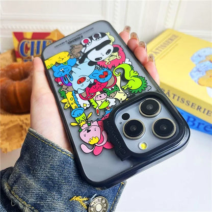 For iPhone 14 Pro Max Case Pattern PC + TPU Shockproof Protective Phone Cover