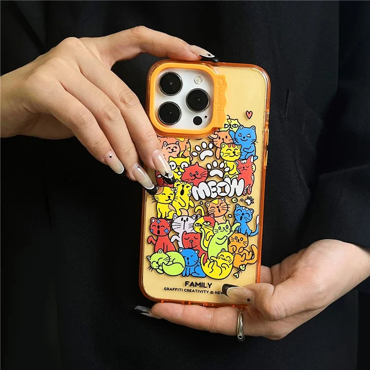 For iPhone 14 Pro Max Case Pattern PC + TPU Shockproof Protective Phone Cover