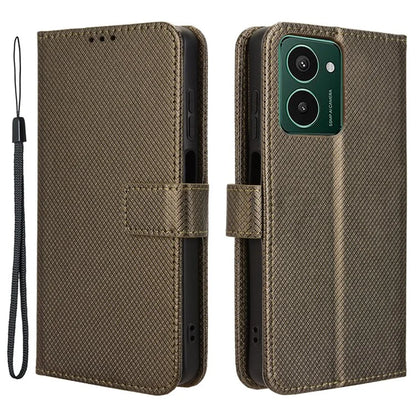 For HMD Pulse  /  Pulse Pro  /  Pulse+ Case PU Leather Diamond Texture Protective Phone Cover