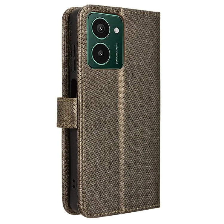 For HMD Pulse  /  Pulse Pro  /  Pulse+ Case PU Leather Diamond Texture Protective Phone Cover