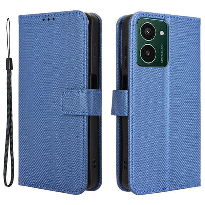 For HMD Pulse  /  Pulse Pro  /  Pulse+ Case PU Leather Diamond Texture Protective Phone Cover