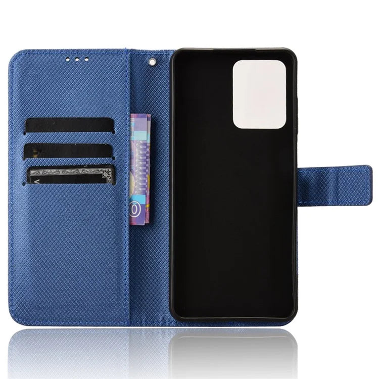 For HMD Pulse  /  Pulse Pro  /  Pulse+ Case PU Leather Diamond Texture Protective Phone Cover