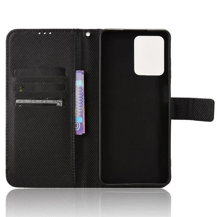 For HMD Pulse  /  Pulse Pro  /  Pulse+ Case PU Leather Diamond Texture Protective Phone Cover