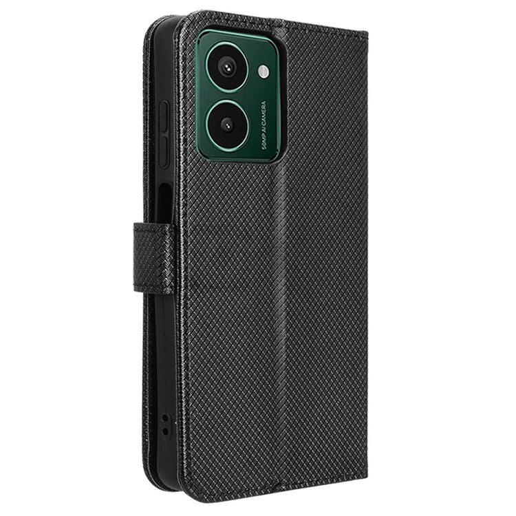 For HMD Pulse  /  Pulse Pro  /  Pulse+ Case PU Leather Diamond Texture Protective Phone Cover