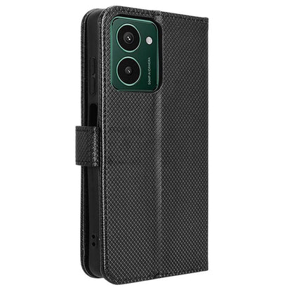 For HMD Pulse  /  Pulse Pro  /  Pulse+ Case PU Leather Diamond Texture Protective Phone Cover