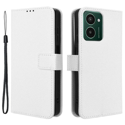 For HMD Pulse  /  Pulse Pro  /  Pulse+ Case PU Leather Diamond Texture Protective Phone Cover