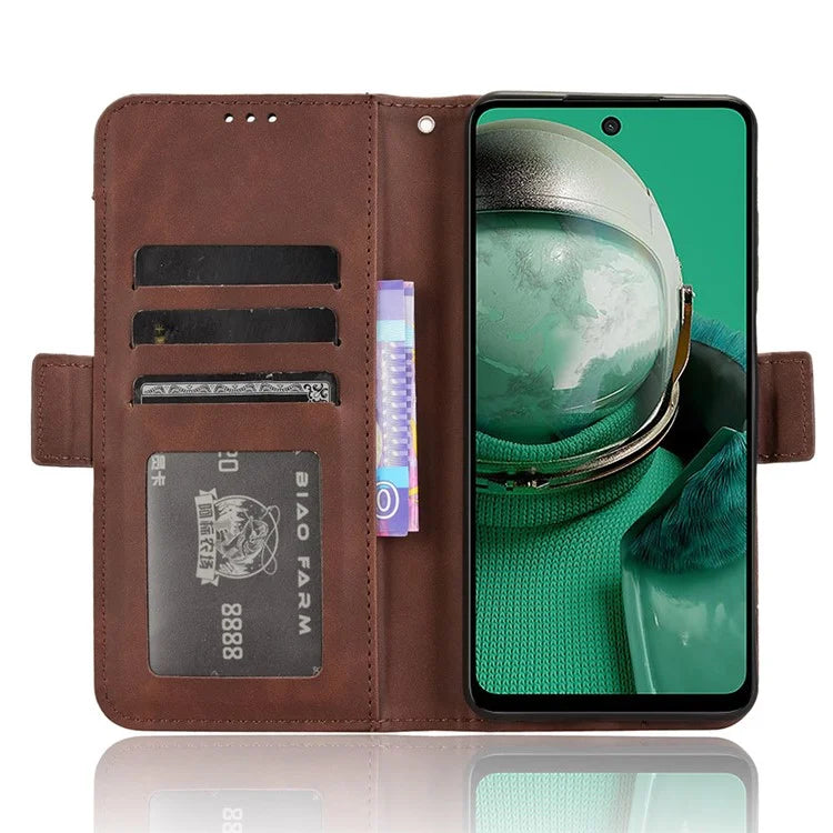 For HMD Pulse  /  Pulse Pro  /  Pulse+ Case Multiple Card Slots Leather Stand Phone Cover