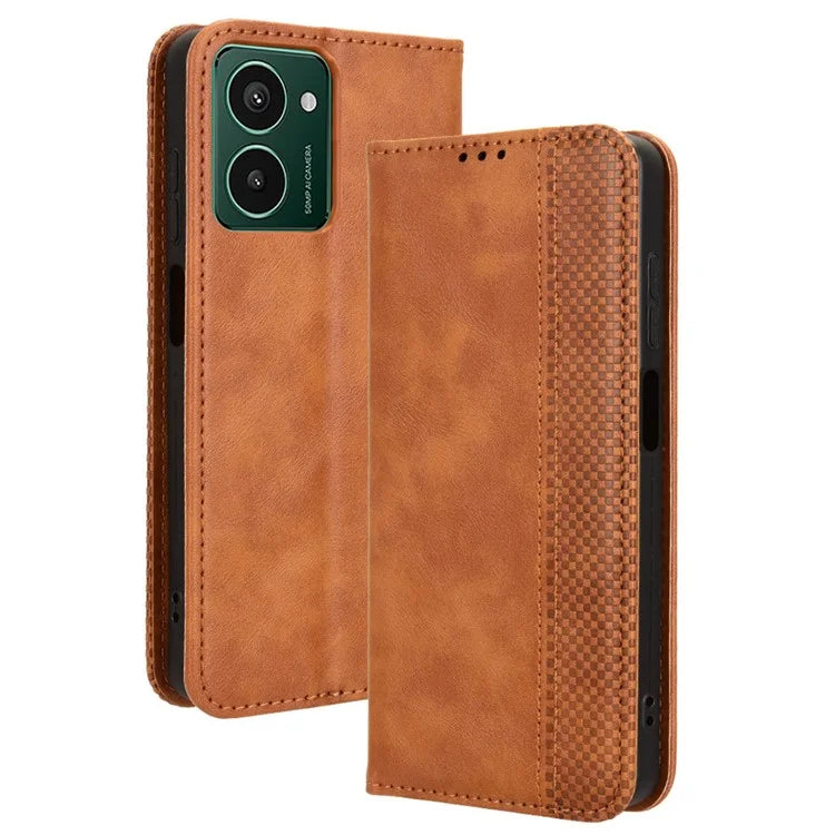 For HMD Pulse  /  Pulse Pro  /  Pulse+ Case Retro PU Leather Wallet Phone Cover Stand
