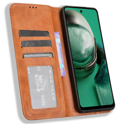 For HMD Pulse  /  Pulse Pro  /  Pulse+ Case Retro PU Leather Wallet Phone Cover Stand